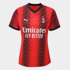 Camisa AC Milan Home 23/24 s/n Torcedor Puma Feminina