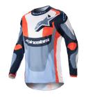 Camisa Alpinestars Fluid Agent 23 - Cor Azul Claro Marinho