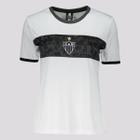 Camisa Atlético Mineiro Stencil Feminina Branca - Braziline