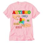 Camisa autismo rosa mais informação menos preconceito