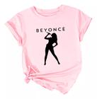 Camisa Baby Look Beyoncé Estampa Cantora Ótimo Tecido