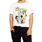 Camisa Baby Looney Toones Manga Longa Infantil Estampada