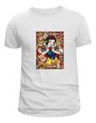 Camisa Babylook Branca de Neve e Os Sete Anões - 100% Algodão