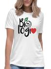 Camisa biologia curso love faculdade camiseta universitária