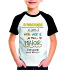 Camisa Branca Personalizada Infantil Aniversariante Presente