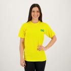 Camisa Brasil Bandeira Amarela Feminina