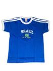 Camisa Brasil Bordada BabyLook Feminina