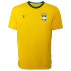 Camisa Brasil Super Bola Fan Adulto S/numero Amarelo