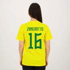 Camisa Brasil Zaneratto 16 Amarela - Licenciados