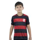 Camisa Braziline Flamengo Classmate Vermelha e Preta - Infantil