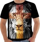 Camisa Camiseta 7628 Leão lion judah rei selva