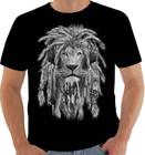 Camisa Camiseta 7652 Leão lion judah rei selva