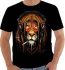 Camisa Camiseta 7661 Leão lion judah rei selva