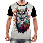 Camisa Camiseta Animais Corujas Misticas Aves Noturnas HD 17