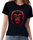 Camisa Camiseta Babuino Macaco Gorila Face Animais Selva 2