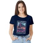 Camisa Camiseta BabyLook Feminina T-shirt 100% Algodão Florida Eua Miami