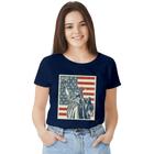 Camisa Camiseta BabyLook Feminina T-shirt 100% Algodão NYC Estado Usa