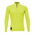 Camisa camiseta ciclismo king proteção uv50 manga longa neon amarelo - tam m