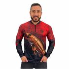 Camisa Camiseta de Pesca Masculina Com Proteção Uv Peixe Traira Blusa Para Pescaria Traíra Lançamento - Oficina Fishing