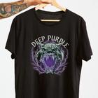 Camisa Camiseta DEEP PURPLE Malha Premium 100% Algodão Unissex