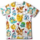 Camiseta para Colorir Pokemon Pikachu Pokebola