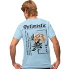 Camisa Camiseta Estampada Masculina em Algodão 30.1 Optimistic