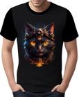 Camisa Camiseta Estampada Steampunk Gato Face Tecnovapor 2