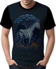 Camisa Camiseta Estampada T-shirt Animais Zebra Listras HD 2