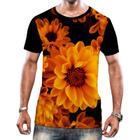 Camisa Camiseta Flor do Sol Girassol Natureza Amarela HD 7