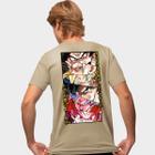 Camisa Camiseta Genuine Grit Masculina Estampada Algodão 30.1 Dragon Ball Goku Saiyajins