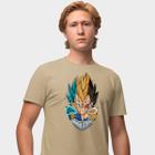 Camisa Camiseta Genuine Grit Masculina Estampada Algodão 30.1 Dragon Ball Vegeta Saiyajin