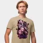 Camisa Camiseta Genuine Grit Masculina Estampada Algodão 30.1 Dragon Ball Vegeta Ultra Ego