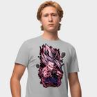 Camisa Camiseta Genuine Grit Masculina Estampada Algodão 30.1 Dragon Ball Vegeta Ultra Ego