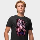 Camisa Camiseta Genuine Grit Masculina Estampada Algodão 30.1 Dragon Ball Vegeta Ultra Ego