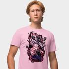 Camisa Camiseta Genuine Grit Masculina Estampada Algodão 30.1 Dragon Ball Vegeta Ultra Ego