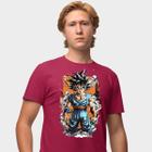 Camisa Camiseta Genuine Grit Masculina Estampada Algodão 30.1 Dragon Ball Z Goku