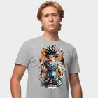 Camisa Camiseta Genuine Grit Masculina Estampada Algodão 30.1 Dragon Ball Z Goku