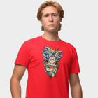 Camisa Camiseta Genuine Grit Masculina Estampada Algodão 30.1 Goku Super Saiyajin Azul Dragon Ball