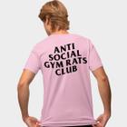 Camisa Camiseta Genuine Grit Masculina Estampada Algodão 30.1 Gym Rats