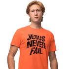 Camisa Camiseta Genuine Grit Masculina Estampada Algodão 30.1 Jesus Never Fail