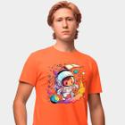 Camisa Camiseta Genuine Grit Masculina Estampada Algodão 30.1 Mini Astronaut