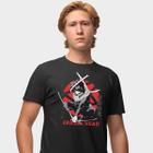 Camisa Camiseta Genuine Grit Masculina Estampada Algodão 30.1 My Hero Academia Aizawa