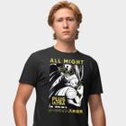 Camisa Camiseta Genuine Grit Masculina Estampada Algodão 30.1 My Hero Academia All Might