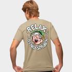 Camisa Camiseta Genuine Grit Masculina Estampada Algodão 30.1 Relax It's Only Spinach