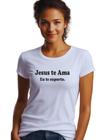 Camisa Camiseta Jesus Te Ama Eu Te Suporto M24