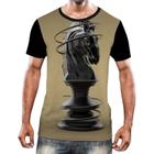 Camisa Camiseta Jogo Tabuleiro Xadrez Rei Torre Rainha HD 8