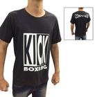 Camisa Camiseta Kickboxing Full Contact - Preto/Branco - Duelo Fight