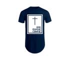 Camisa Camiseta Longline Estampa Ore Gospel