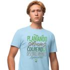 Camisa Camiseta Masculina Estampada Agro Plantando Soluções 100% Algodão Fio 30.1 Penteado