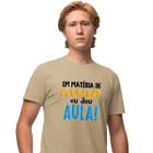 Camisa Camiseta Masculina Estampada Em Matéria de Educação 100% Algodão Fio 30.1 Penteado